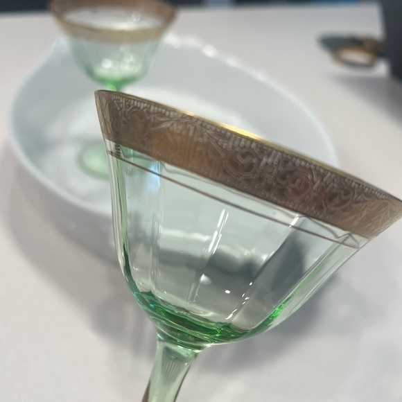 Pair of vintage green glasses with good rim - Picture 5 of 5